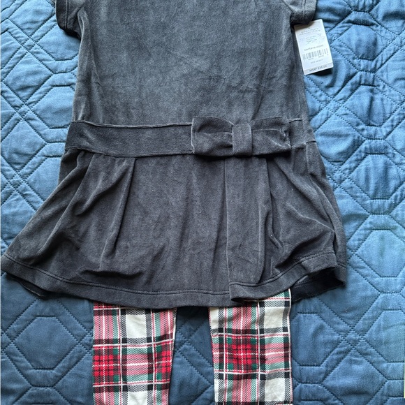 Carter's Black Dress with Plaid Leggings - Picture 3 of 10
